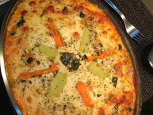 Lasanha de abobrinha com cenoura