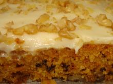 Bolo de cenoura americano