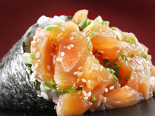 Sushi e Temaki  de Salmão Completo