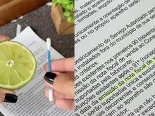 Com quantos anos você descobriu a mágica do limão para apagar o marca-texto (sim, aquele da caneta amarela) em um papel?