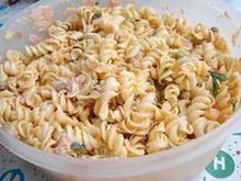 Macarrão com maionese da Déia