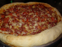 Massa de pizza crocante caseira