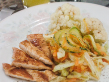 Salada de abobrinha a la Castelo