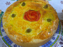 Torta de camarão