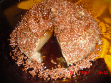 Pudim de chocolate no microondas