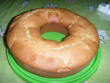 Bolo de laranja com casca