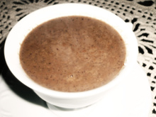Chocolate quente meio amargo