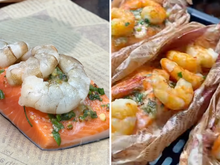 Almoço de Páscoa simples e saboroso: peixe no papilote com camarão douradinho mantém a suculência e o sabor sem fazer sujeira