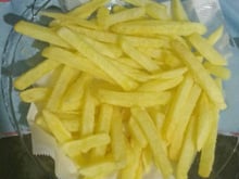 Batata frita sequinha e crocante