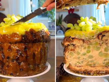 Não sabia o que escolher de sobremesa para o Natal e resolvi fazer esse uvotone do amor que junta tudo que eu amo na ceia