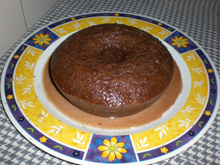 Bolo simples de chocolate