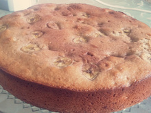 Bolo de casca de banana