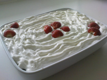 Torta de brigadeiro branco com morango