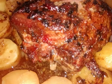 Carne assada de forno ao creme