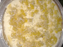 Bolo recheado de abacaxi