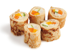 Rolinhos de panqueca