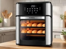 Air fryer MONDIAL com função forno é ideal para preparar grandes porções