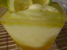 Verrine de baunilha e laranja