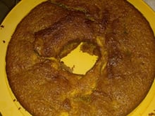 Bolo integral de maçã e banana