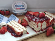 Torta pavê de morango