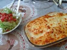 Filé de peixe com purê de batata