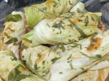 Charutinhos de repolho e soja