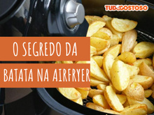 Por que você deve cozinhar a batata antes de colocar na air fryer?