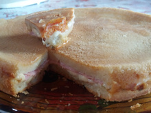 Torta de presunto e mussarela