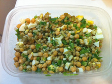 Salada de grão-de-bico