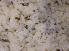 Arroz com espinafre