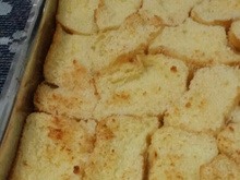 Tabuleiro de pão dormido