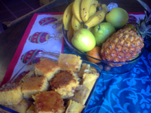 Delicioso bolo de banana caramelada