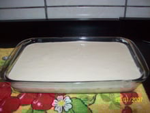 Pavê branco e amarelo