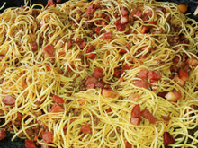 Macarrão na chapa