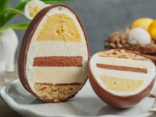 Ovo de páscoa recheado com sorvete