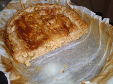 Torta de frango com palmito