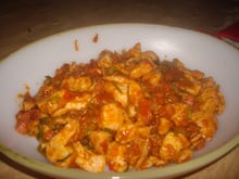 Frango xadrez á minha moda