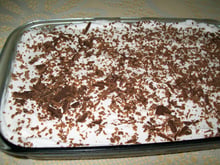 Delícia de chocolate e pêssego fácil