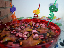 Ponche de frutas sem álcool