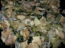 Peito de frango com salsão