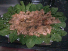 Sashimi de salmão à moda