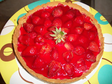 Torta de morango da Caca