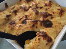 Filé de Peixe com Banana ao Molho Branco