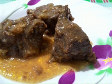 Carne de panela suculenta