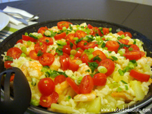 Risoto de camarão