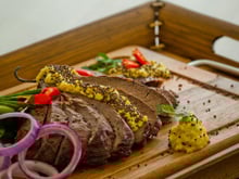 Picanha ao molho de mostarda