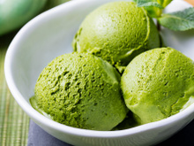 Sorvete de chá verde de matcha