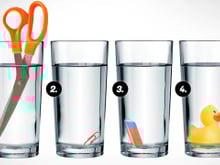 Qual desses copos tem mais água? Teste seu QI, você pode ser um gênio