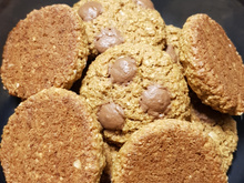 Cookies de aveia e chocolate