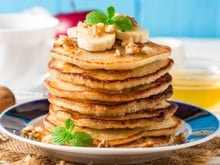 Panqueca doce sem glúten e lactose